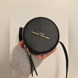 Marc Jacobs Black Mini Round Crossbody bag